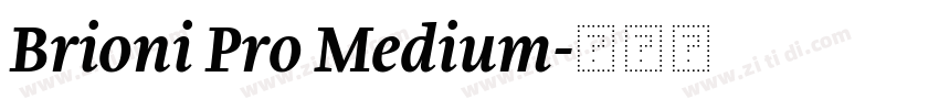 Brioni Pro Medium字体转换